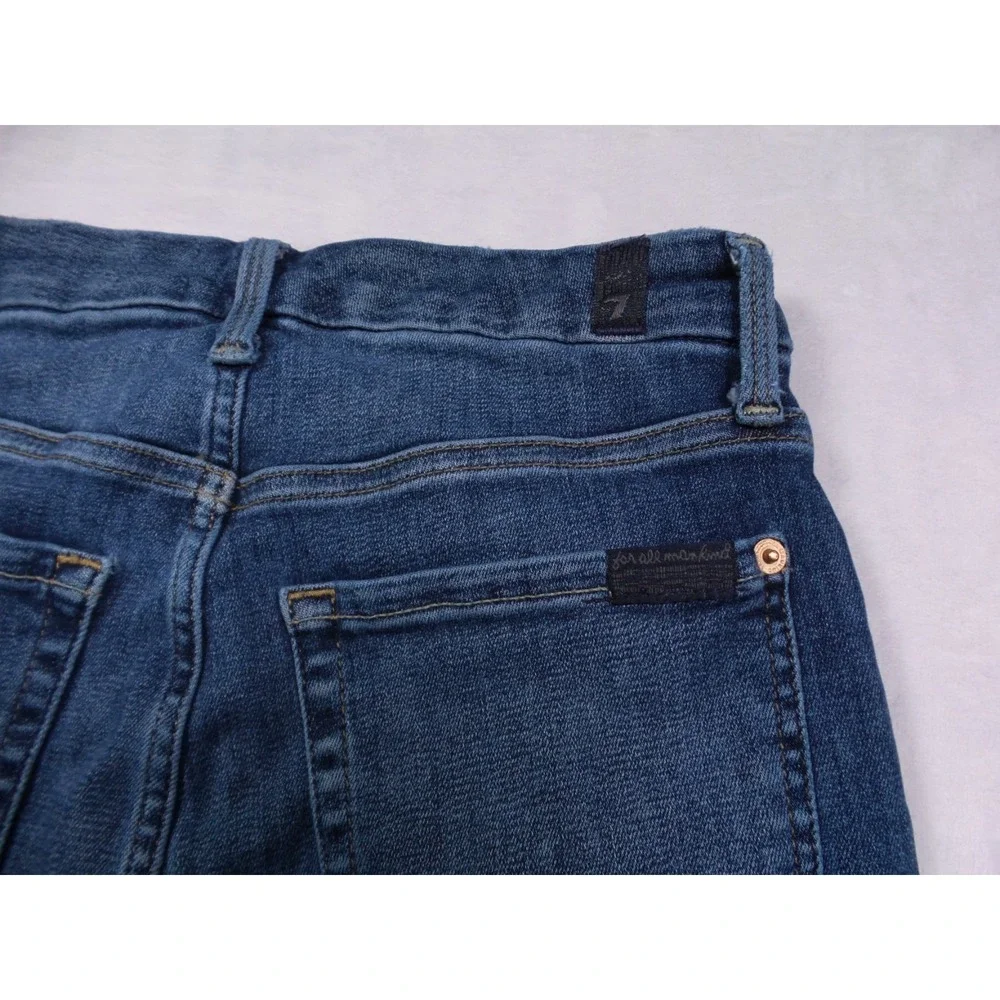 7 For All Mankind Jeans Womens Size 26 Blue Denim Aubrey High Waist Ankle Skinny